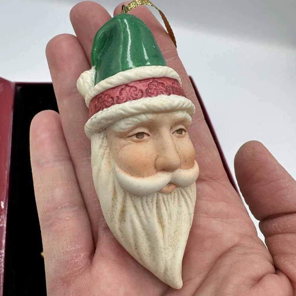 Vintage 2001 Hallmark‎ Legend Of Santa Claus Porcelain Ornaments Set Of 5 Xmas